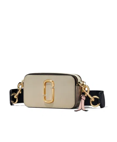 Marc Jacobs Rectangular Green Shoulder Bag With Gold-tone Accents In Neutral