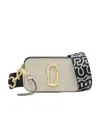 Marc Jacobs The Snapshot Cloud White Multi Leather Camera Bag In White