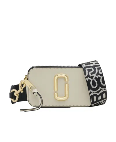 Marc Jacobs Snapshot Bag In White Leather