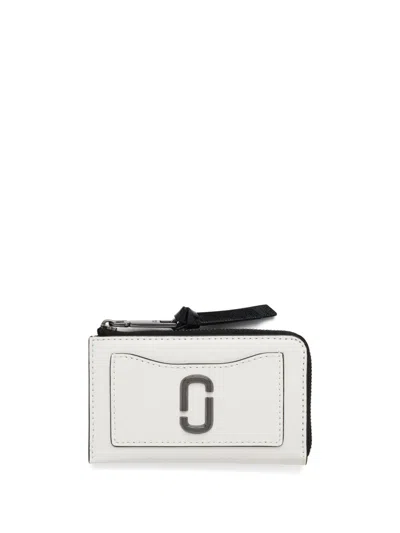 Marc Jacobs The Snapshot Leather Wallet In 白色