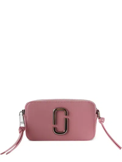 Marc Jacobs The Snapshot Logo-plaque Cross Body Bag In Pink