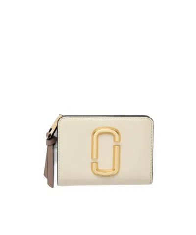 Marc Jacobs The Snapshot Mini Compact Wallet In Neutral