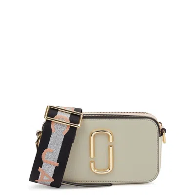 Marc Jacobs The Snapshot Panelled Leather Cross-body Bag In Gold
