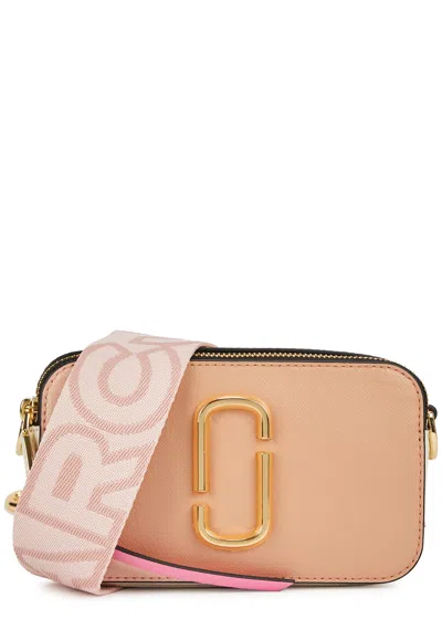 Marc Jacobs The Snapshot Panelled Leather Cross-body Bag In Rose
