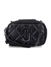 Marc Jacobs The Snapshot Quilted Leather Bag In Black