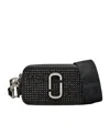 Marc Jacobs The Snapshot Crystal Embellished Camera Bag In Black