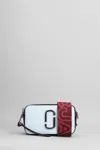 Marc Jacobs The Snapshot Shoulder Bag In Cyan Leather In Blue