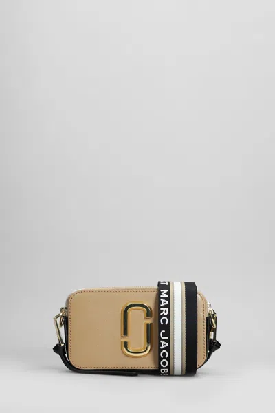 Marc Jacobs The Snapshot Shoulder Bag In Beige Leather In Neutral