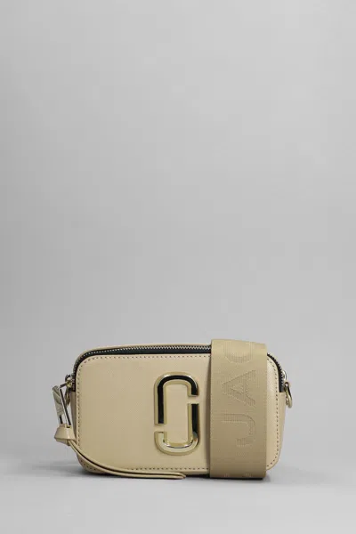 Marc Jacobs The Snapshot Shoulder Bag In Beige Leather