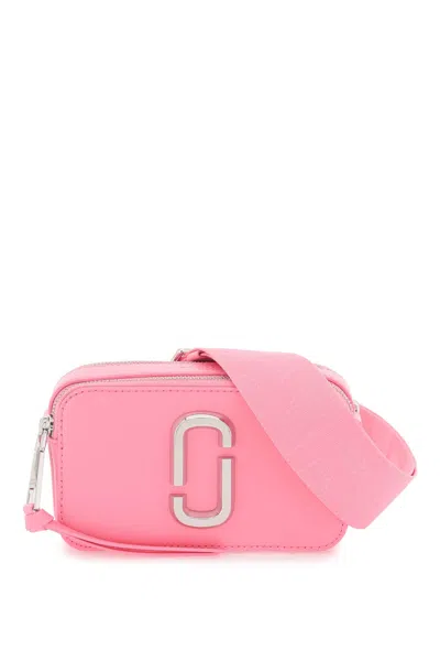 Marc Jacobs The Snapshot Shoulder Bag In Rose-pink Leather In Pink & Purple
