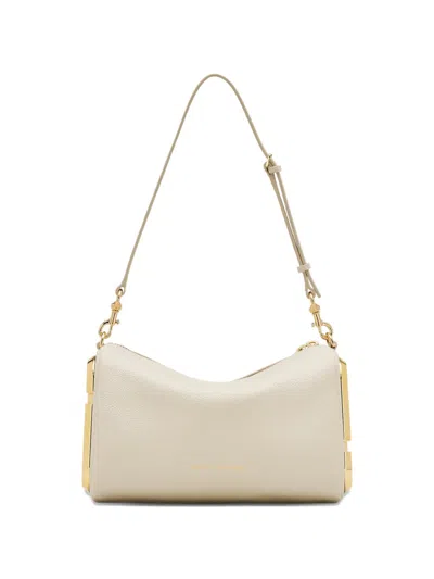 Marc Jacobs Leather Shoulder Bag Adjustable Detachable Strap In Neutral