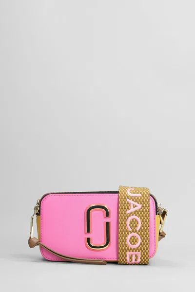 Marc Jacobs The Snapshot Shoulder Bag In Rose-pink Leather