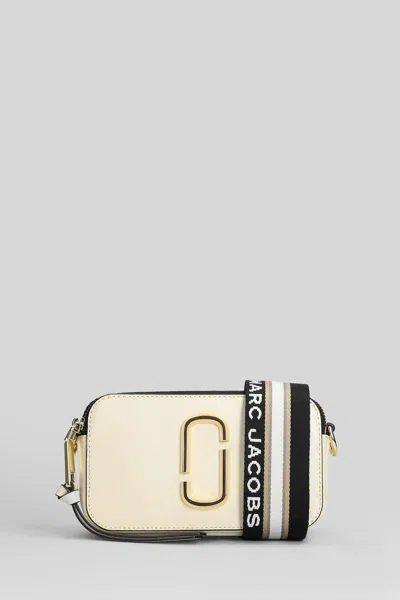 Marc Jacobs The Snapshot Shoulder Bag In Beige Leather In Neutral