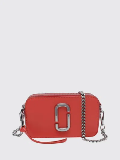 Marc Jacobs The Snapshot Small Saffiano Leather Crossbody Bag In Orange