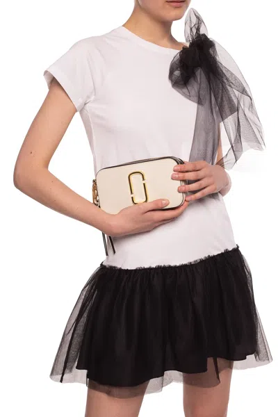 Marc Jacobs 'the Snapshot Small' Shoulder Bag In Beige
