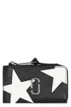 Marc Jacobs The Star Patchwork Utility Snapshot Wallet In Black