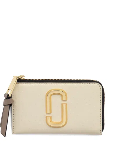 Marc Jacobs The Snapshot Top-zip Wallet In Nude