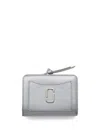 Marc Jacobs The Snapshot Mini Compact Wallet In Silver