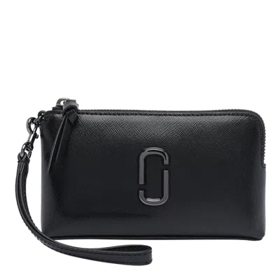 Marc Jacobs The Snapshot Wristlet Pochette In Black