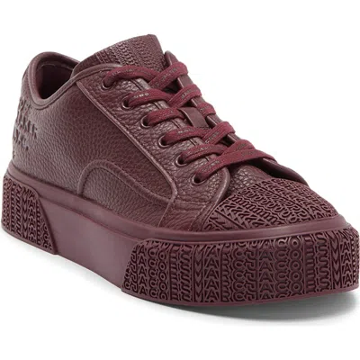 Marc Jacobs The Sneaker In Burgundy