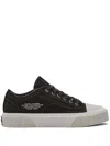 Marc Jacobs Canvas Sneakers Featuring Contrast Sole In 001 Black