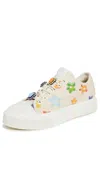 Marc Jacobs The Floral Canvas Low-top Sneakers In Neutral