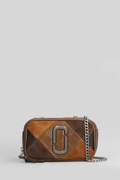 MARC JACOBS THE SOFTSHOT SHOULDER BAG IN BROWN LEATHER