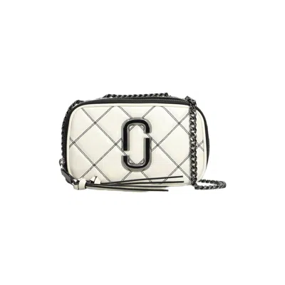 Marc Jacobs The Softshot Shoulder Bag In White Leather In Multi