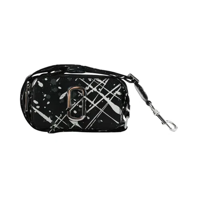 Pre-owned Marc Jacobs The Splatter Paint Chain Snapshot Bag 'black/multicolor' | Women's Size Onesize