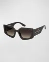 Marc Jacobs The Square Cat-eye Sunglasses In Havana/brown Sf