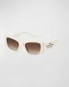 Marc Jacobs The Square Cat-eye Sunglasses In Off White