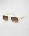 Marc Jacobs The Square Sunglasses In Ivory
