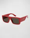 Marc Jacobs The Square Sunglasses In Red