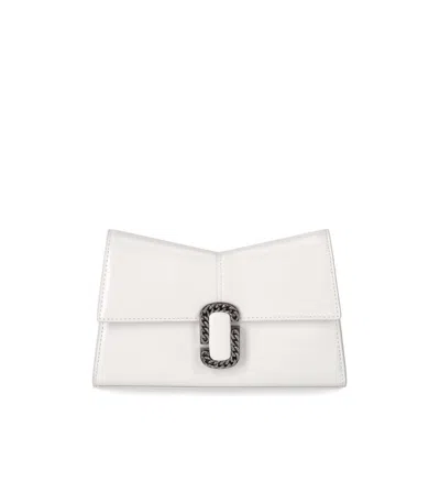 Marc Jacobs The St. Marc Chain Wallet In Bianco