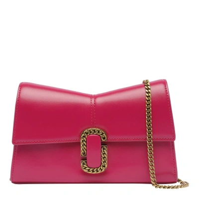 Marc Jacobs The St. Marc Chain Wallet In Magenta