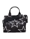 Marc Jacobs Women's The Star Canvas Small Tote Bag In Black