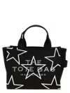 Marc Jacobs 'the Star Canvas Small Tote' Handbag In Black