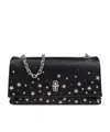 Marc Jacobs The Star Embellished Dual Chain Shoulder Bag In Black
