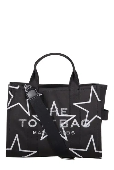 Marc Jacobs The Star Canvad Medium Tote Bag Woman Black