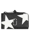 Marc Jacobs The Star Patchwork Mini Wallet In Black