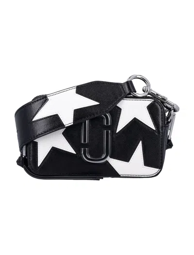 Marc Jacobs Blackwhite Star Patchwork Snapshot Crossbody Bag