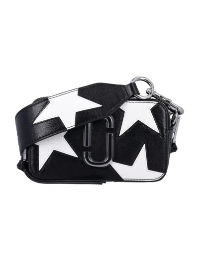 Marc Jacobs The Star Patchwork Snapshot In Black Whhite
