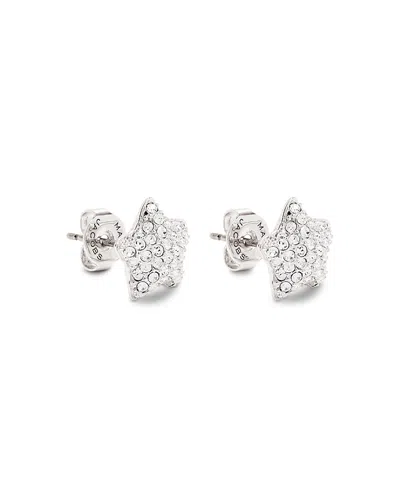 Marc Jacobs The Star Pave Stud Earrings In Silver