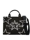 Marc Jacobs Structured Black Handbag With Star Motif And Versatile Strap In Black