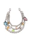 Marc Jacobs The Sticker Chain Shoulder Strap In Silver