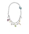 Marc Jacobs The Sticker Chain Shoulder Strap In Silver