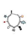 Marc Jacobs The Sticker Charm Bracelet In Silver Multi