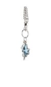 Marc Jacobs Silver 'the Sticker Bag Charm' Keychain In Metallic Silver