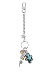 Marc Jacobs Silver 'the Sticker Bag Charm' Keychain In Silver