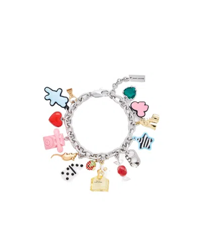 Marc Jacobs The Sticker Charm Statement Bracelet In Multi